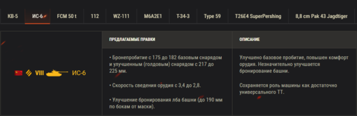 World of Tanks - Изменения техники со льготным уровнем боёв